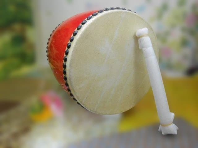 新品未使用(送料無料)19.980円　Nエイサー大太鼓30cmバチ付き