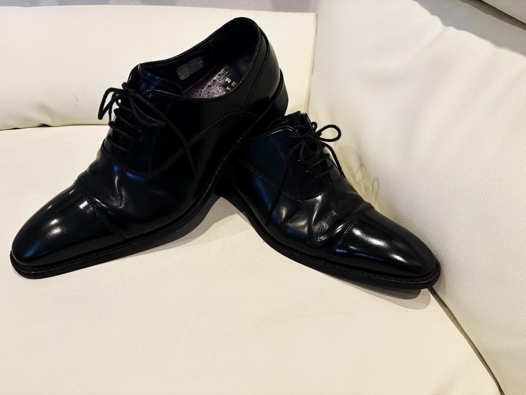 【美品】REGAL 25AR 24.5cmストレートチップ スクラッチタフレザー