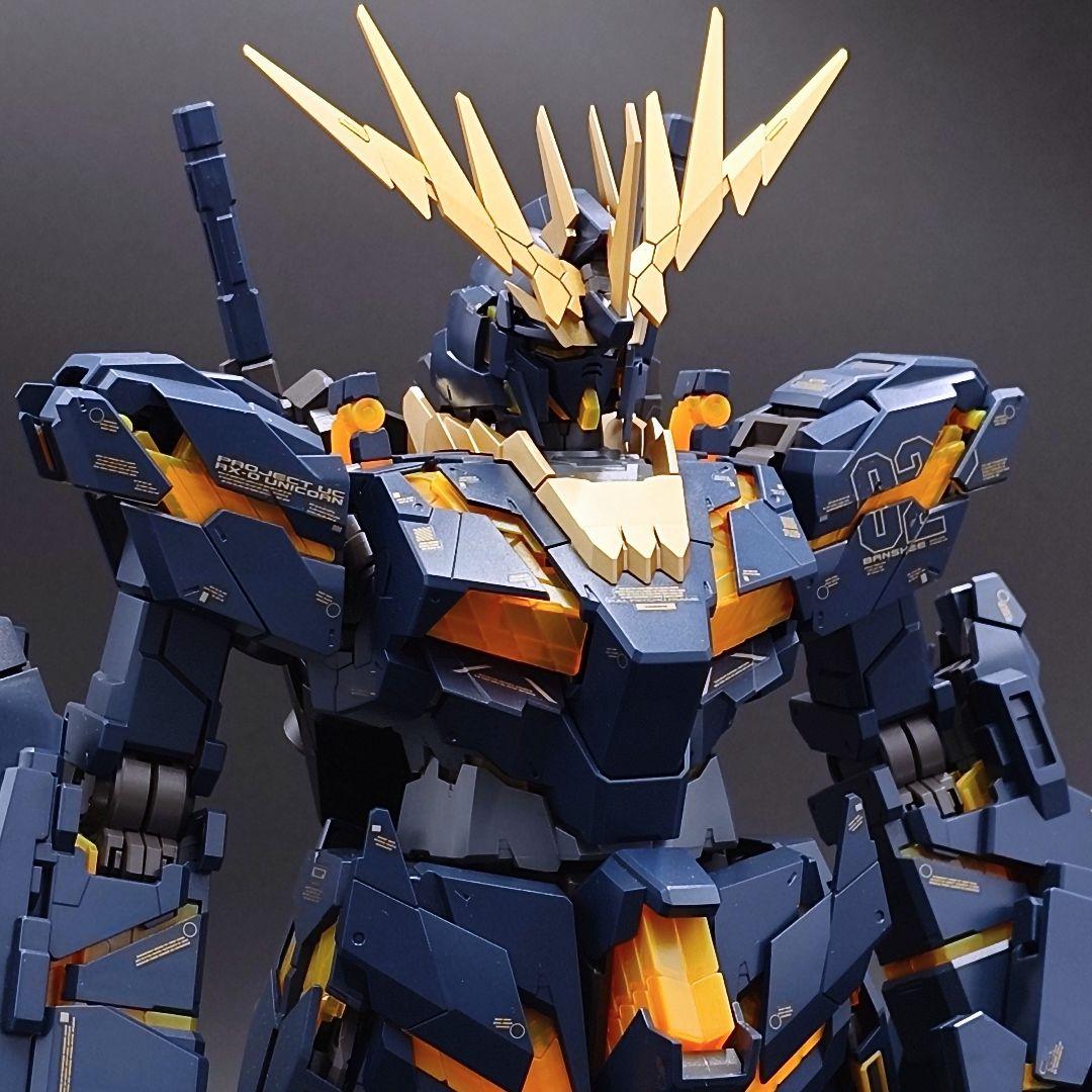 PG 1/60　バンシィ・ノルン　ガンプラ　部分塗装完成品