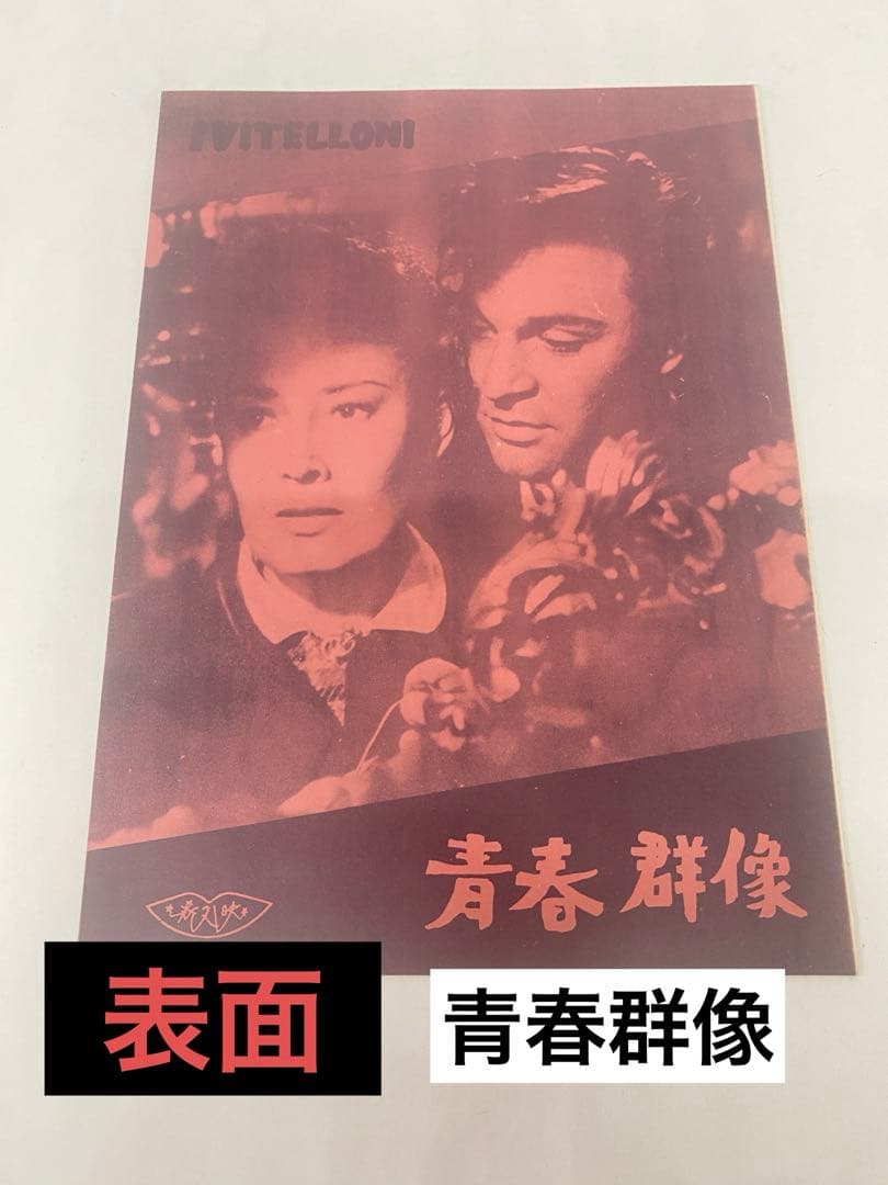 ★青春群像★さすらい★映画パンフレット★日活名画座★64年保存★フェデリコ当時物