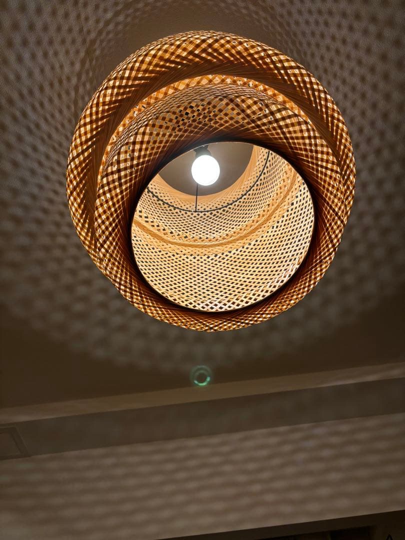 IKEA　SINNERLIG スィネリグ　ライト　照明　竹　バンブー