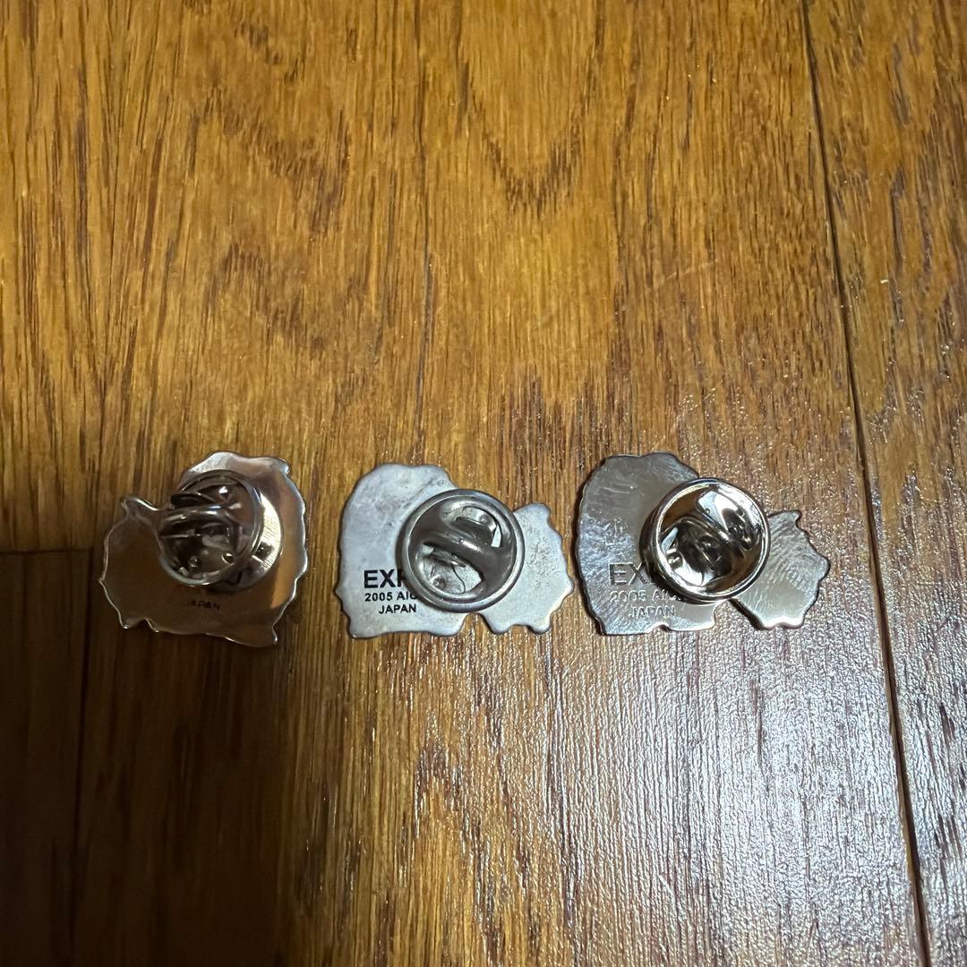 愛知地球博　モリゾーとキッコロ　ピンバッジセット 2005年製