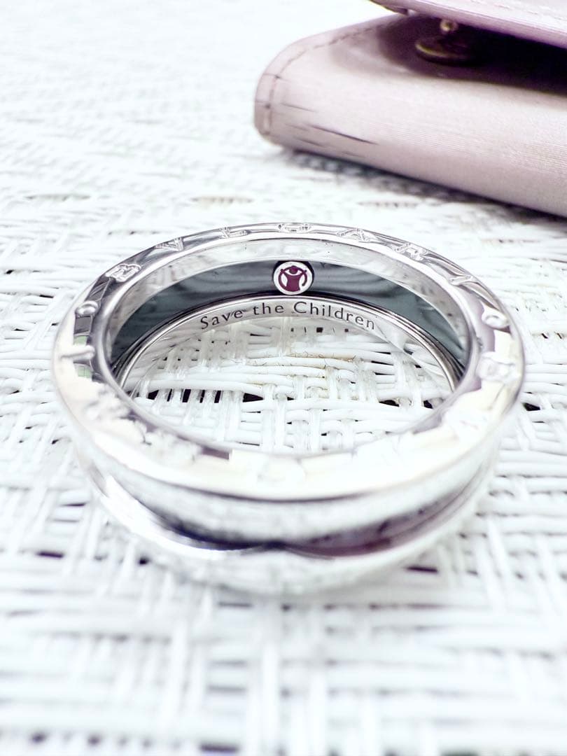 ブルガリ セーブザチルドレン 18号 リング　指輪　59 セラミック　925