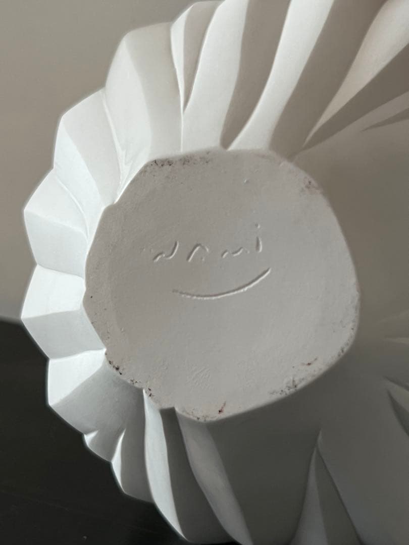 高橋奈己 『 白磁水指 』H.185 x W.200mm ／茶道具 人気陶芸家