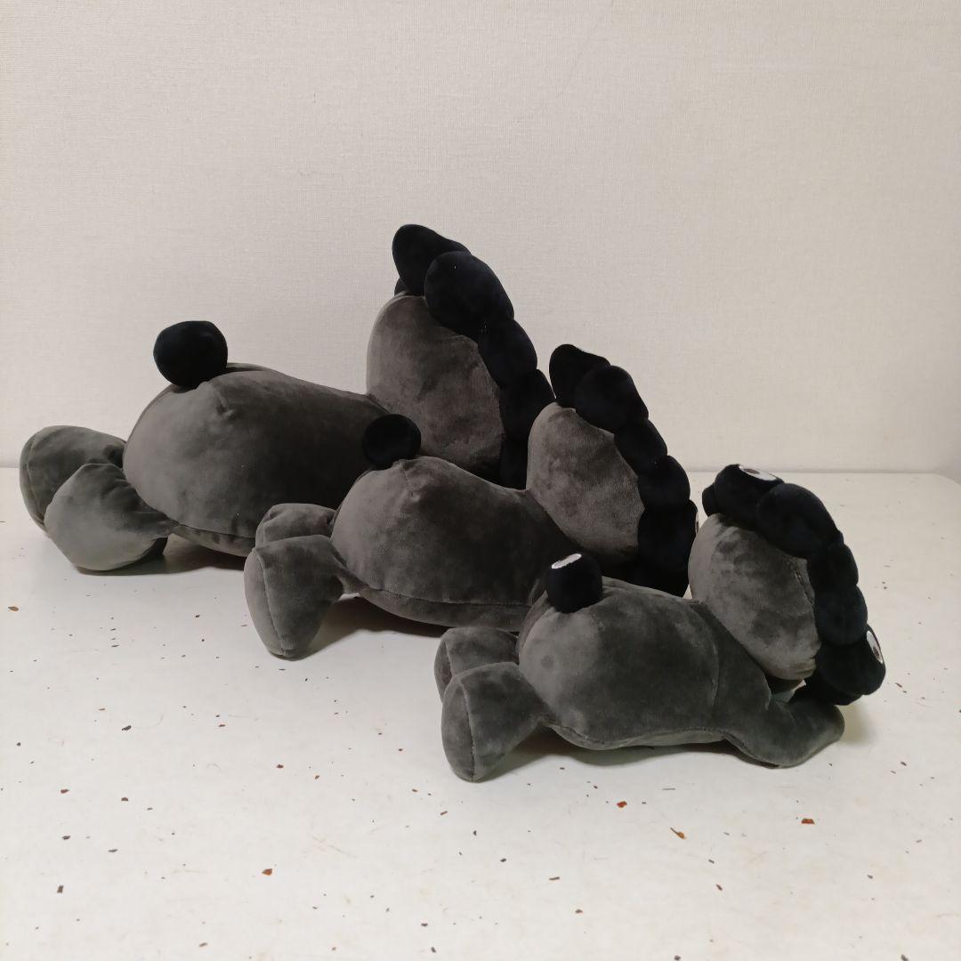 大阪関西万博限定 這い型ぬいぐるみ　黒（S/M/L）セット　黒ミャクミャク