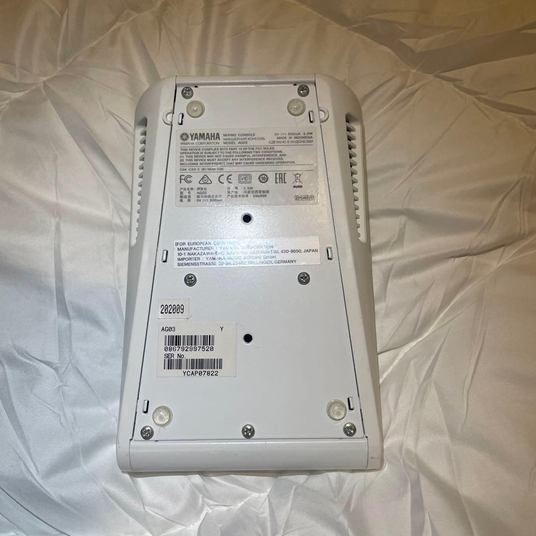 【通電未確認】 YAMAHA AG03 オーディオインターフェース【電化製品】