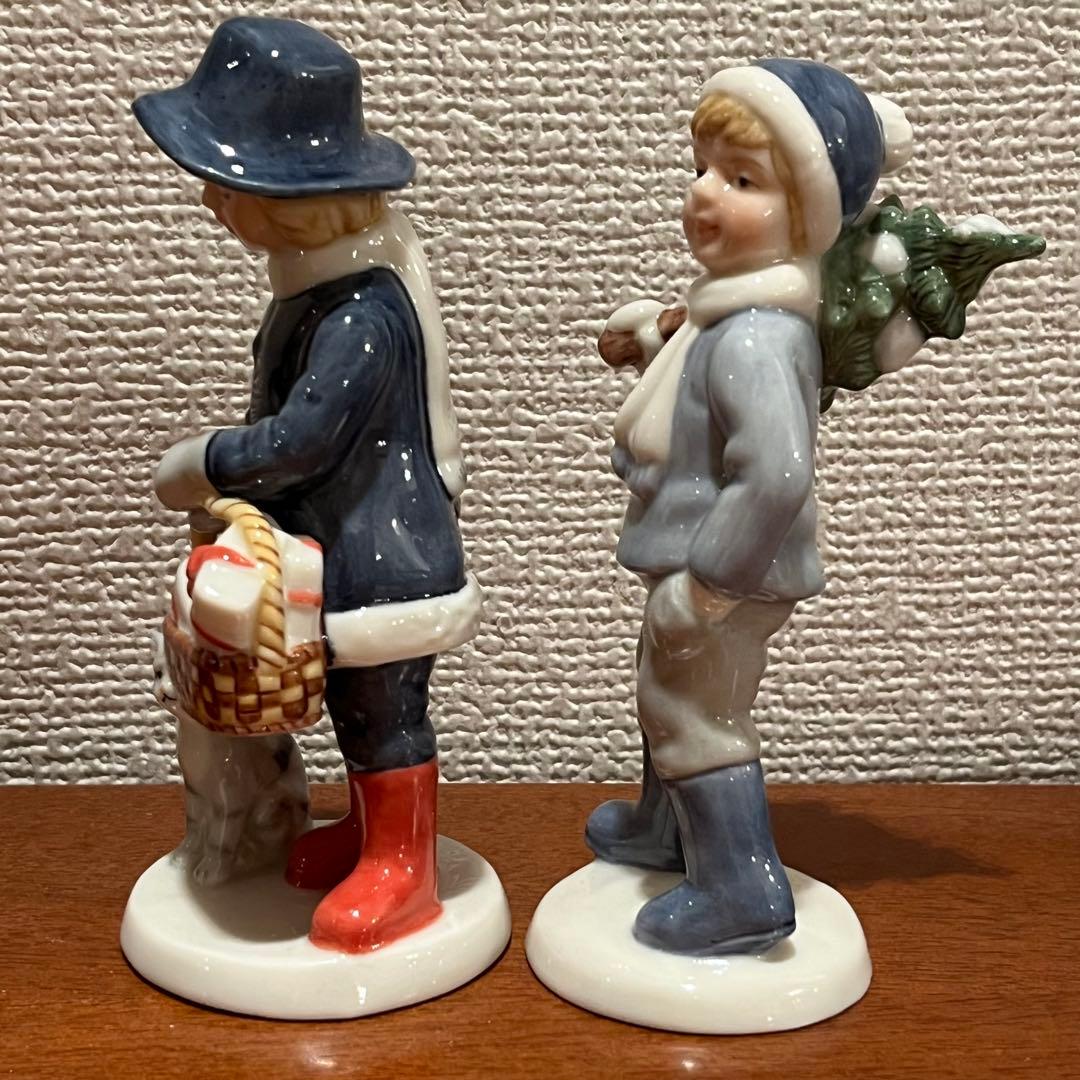 美品　クリスマス　アンナ　フレデリック　ロイヤルコペンハーゲン　人形　陶器　置物