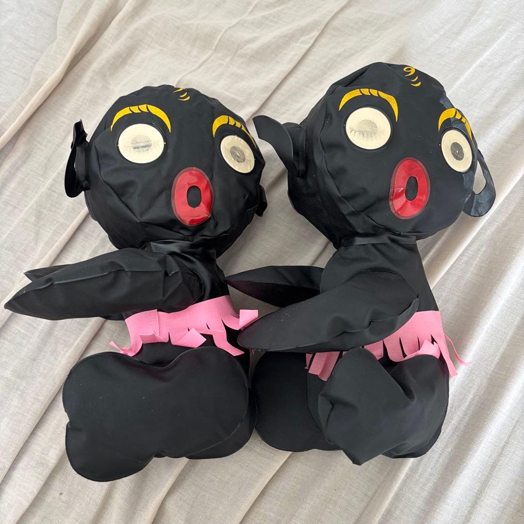 昭和レトロ　ビニール人形、うきわセット