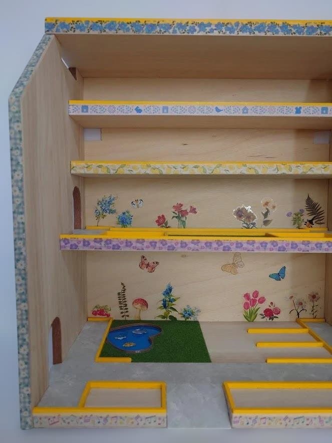 トミカ木製手作り駐車場（スモ－ルイエロ－）SY02