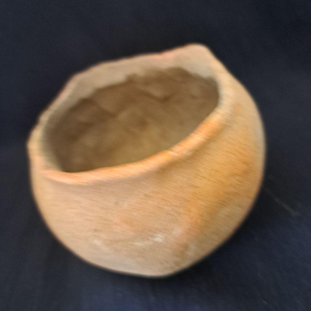 「弥生土器に花を活ける①」 弥生種壺-祭器(直径8.5cm) 2客セット 骨董ア