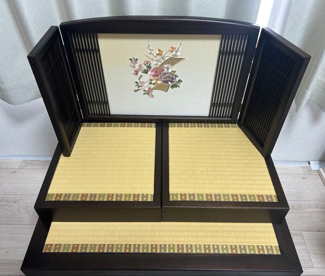 雛人形 飾り棚&収納箱 屏風