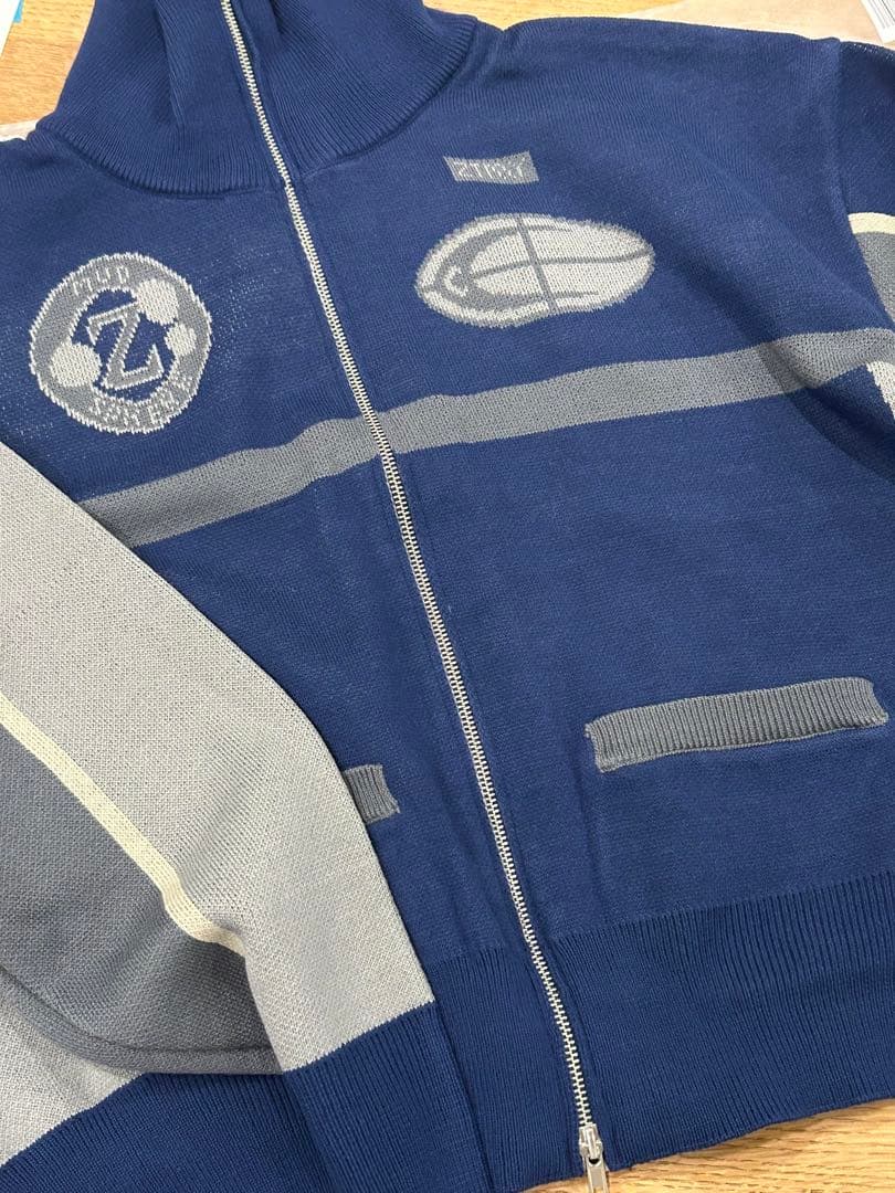 ずとまよ　エラー品 Full Zip Knit Jersey (Navy) XL