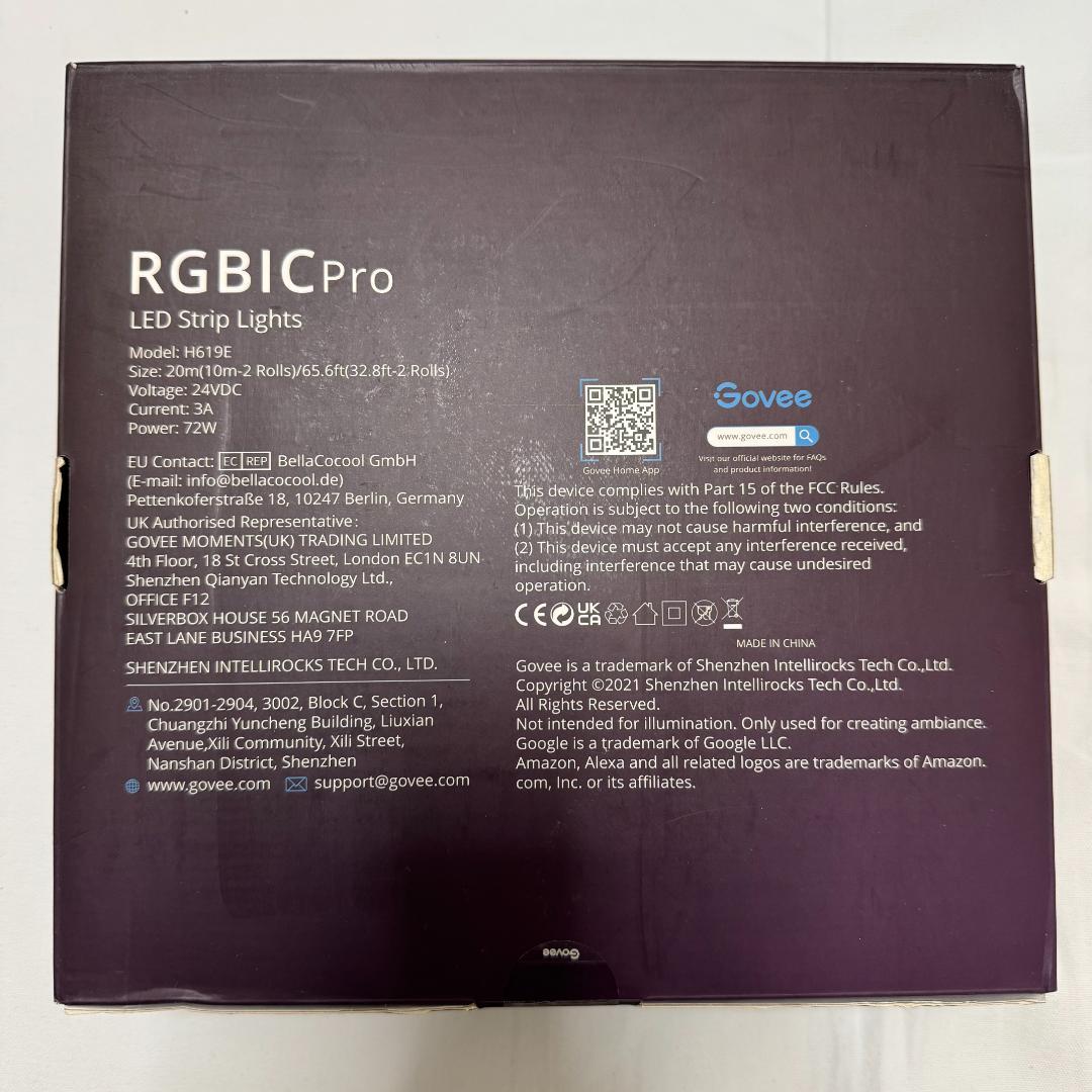シーリングライト・天井照明 Govee RGBIC PRO led striplight 20m H619E