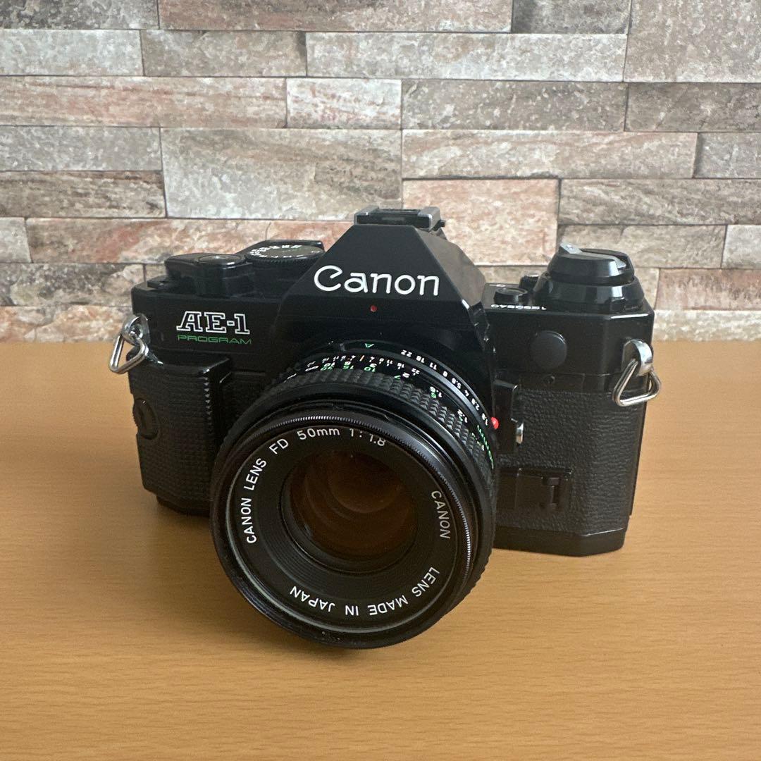 Canon AE-1 PROGRAM ブラック 一眼レフカメラ50mmレンズ付き
