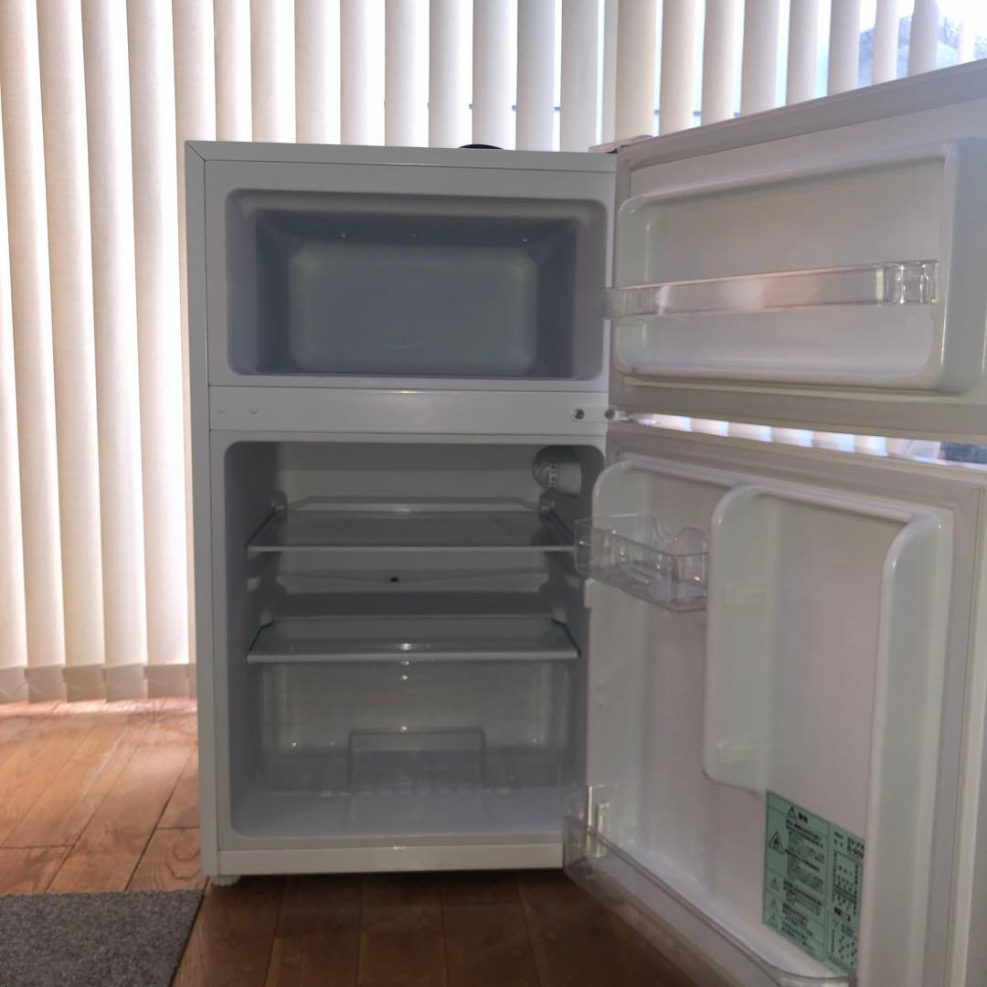 S-cubism 2ドア冷蔵庫 ホワイト