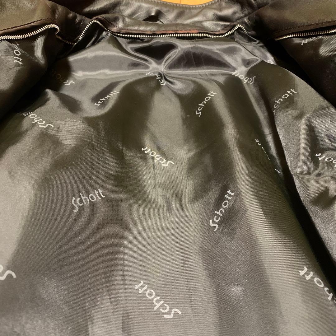 schott シングルライダースジャケット　サイズ38