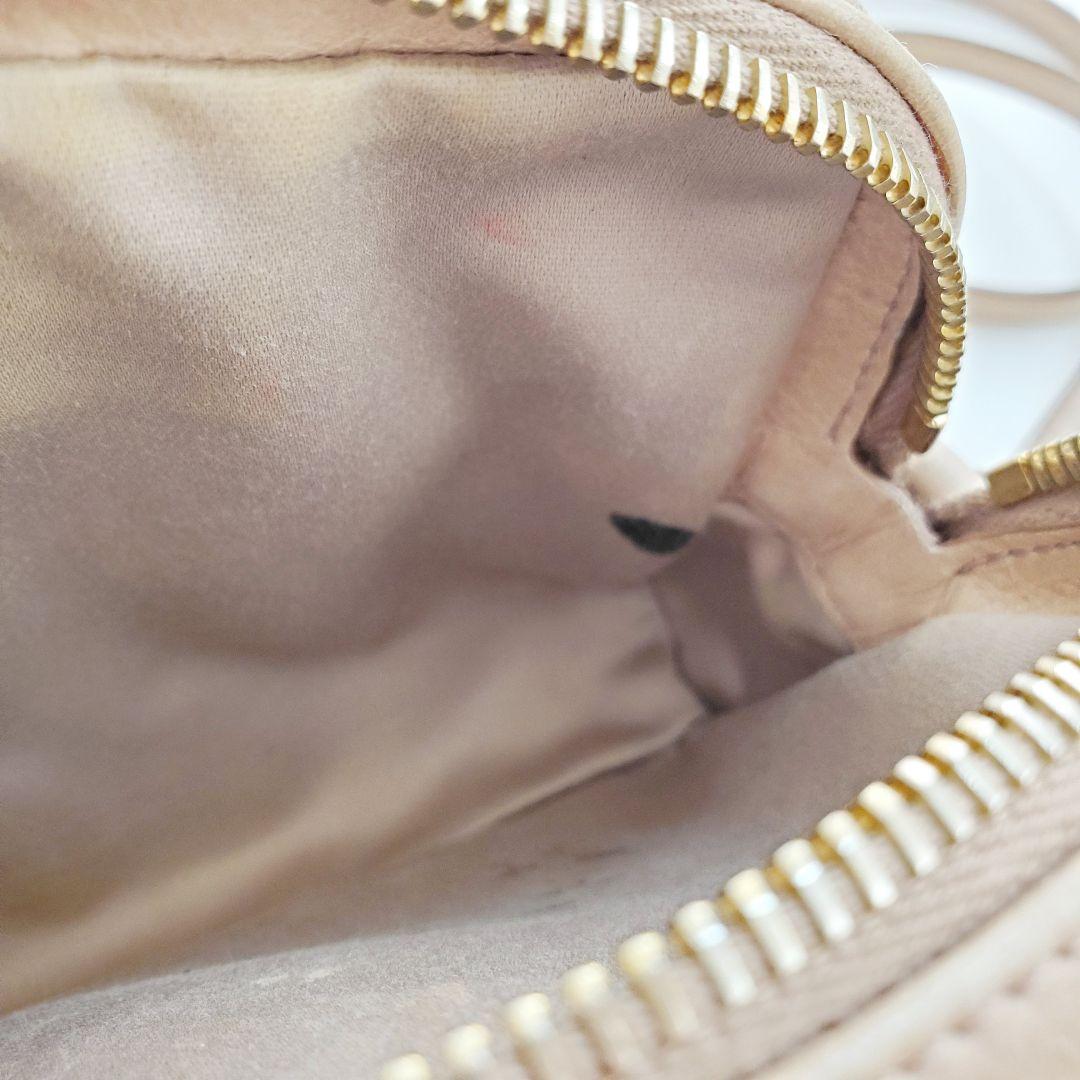 miu miu キルティング レザー ショルダーバッグ ピンク ベージュ