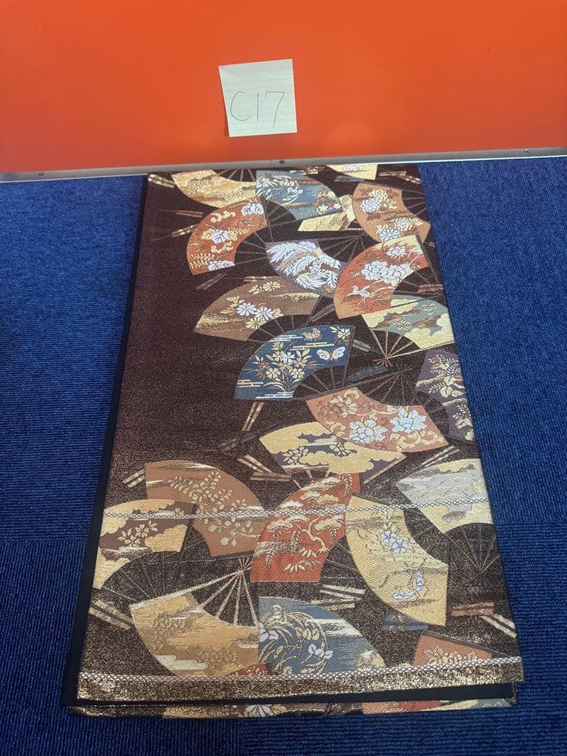 2696袋帯 古代彫金紋 西陣織 金糸　高級上質上品　約440cm 未使用