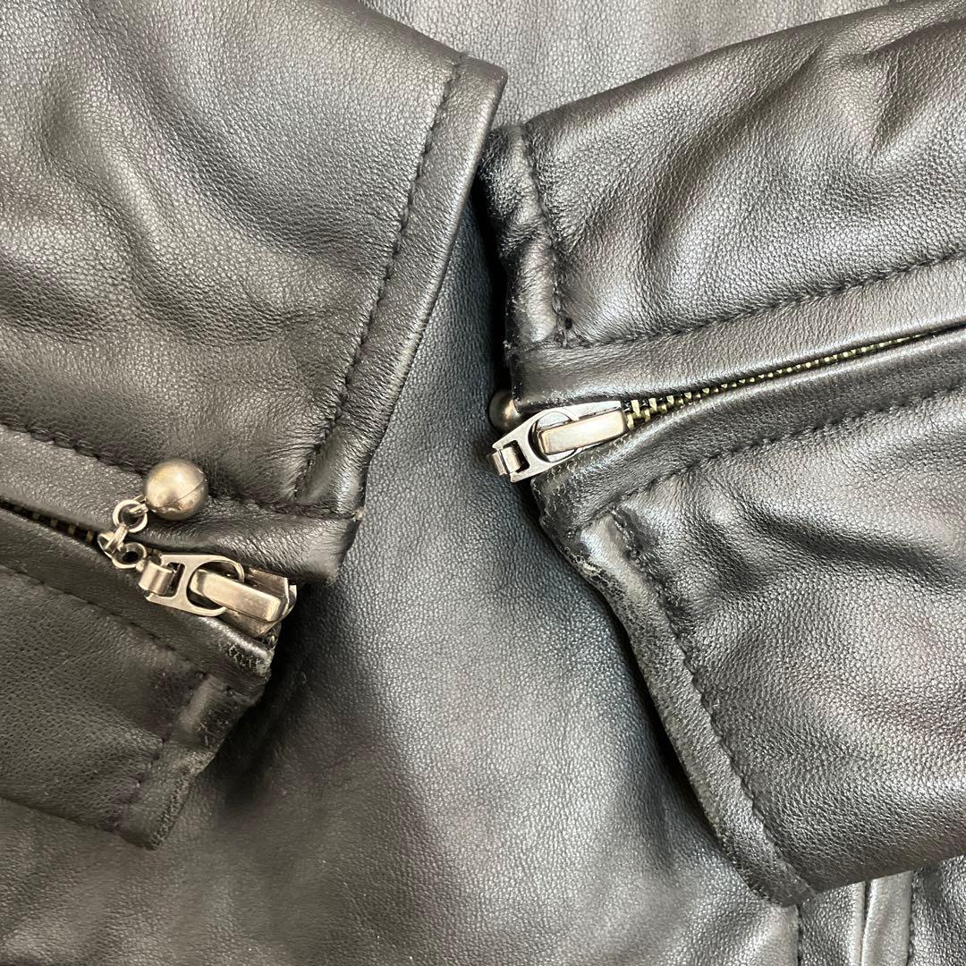 ナノユニバース　レザージャケット　革ジャン　羊革