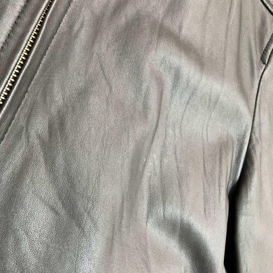 ナノユニバース　レザージャケット　革ジャン　羊革