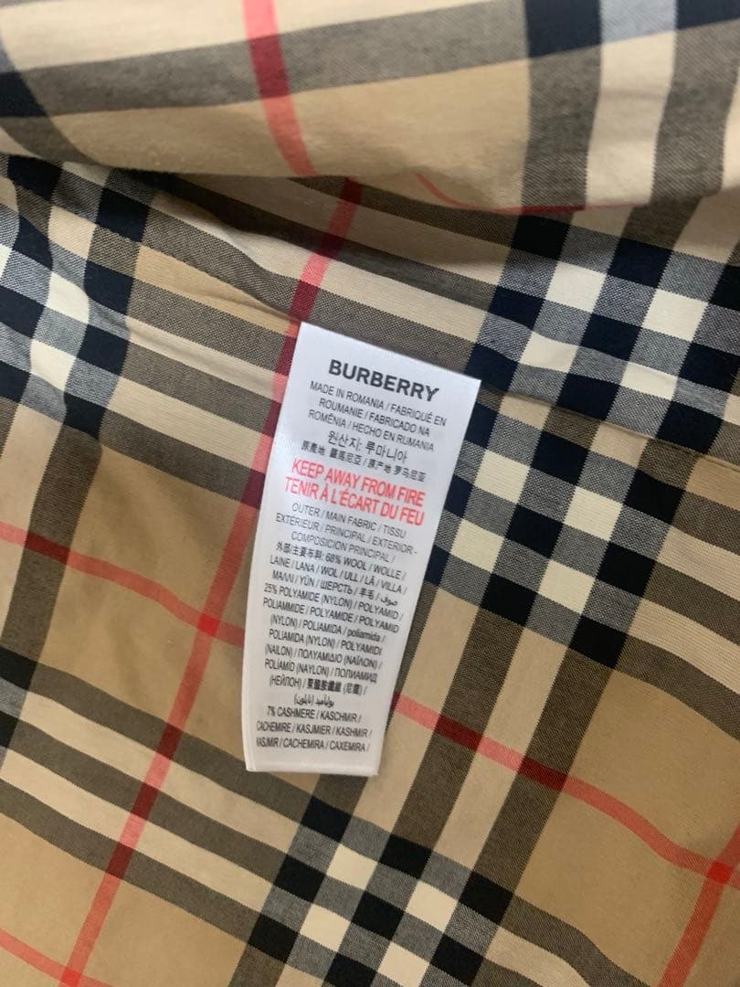 BURBERRY フード付きダッフルコート90