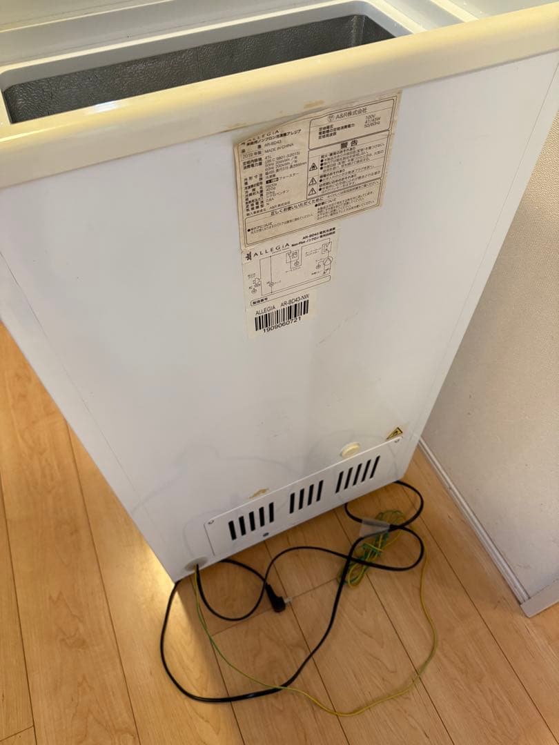 ALLEGIA 冷凍庫 AR-BD43 2019年製　アレジア