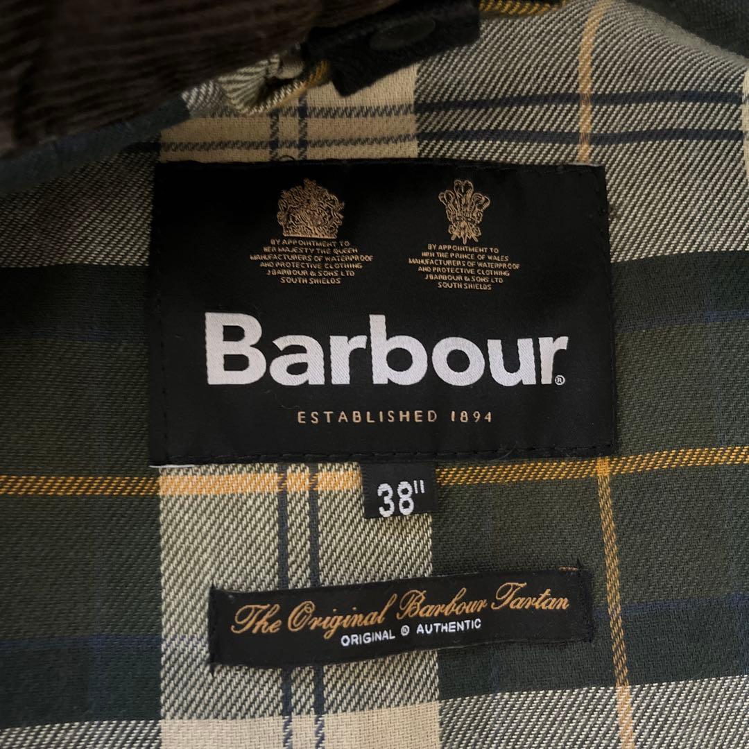 Barbour オリーブグリーンジャケット 38\"