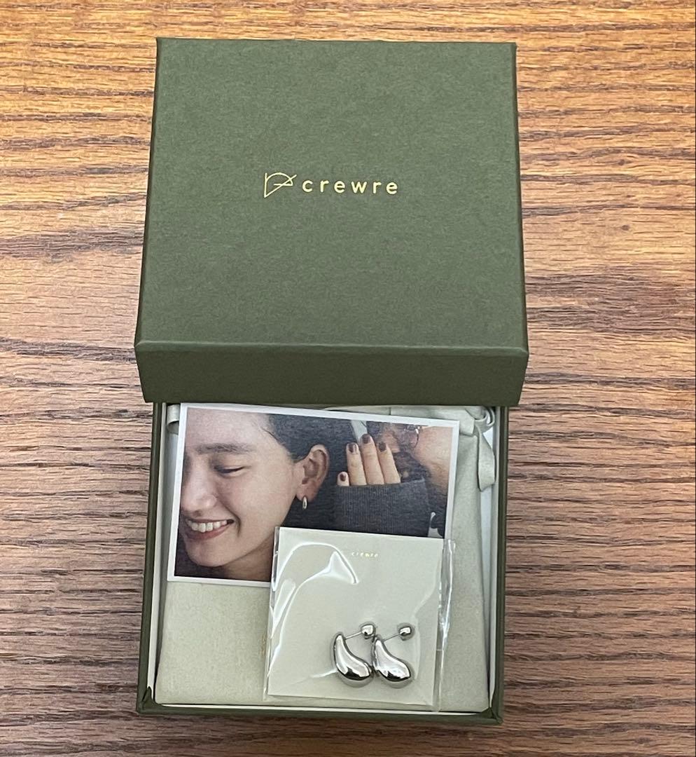crewre グロッシーペブルピアス　シルバー