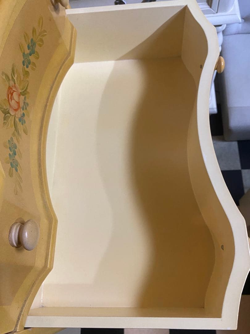 希少 カラー デザイン♦️アンティーク♦️ハンドペイント チェスト♦️縁起◎六角形