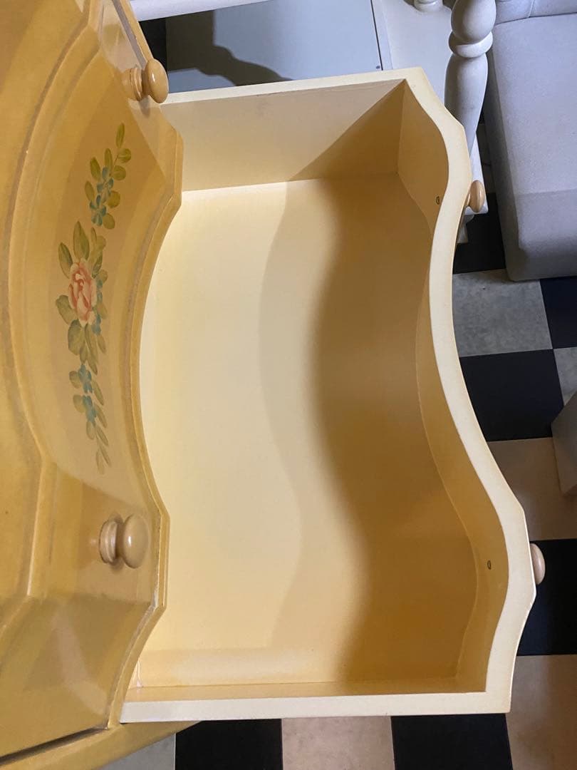 希少 カラー デザイン♦️アンティーク♦️ハンドペイント チェスト♦️縁起◎六角形