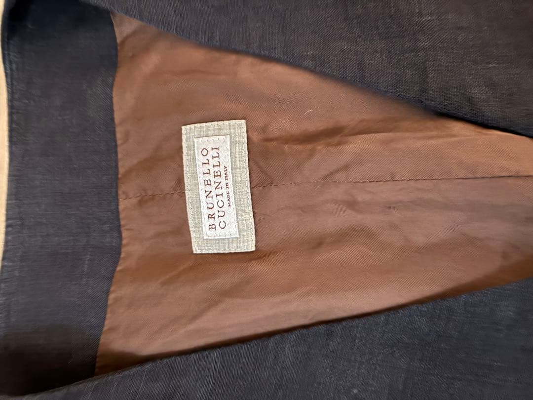 BRUNELLO CUCINELLI ネイビー スーツベスト 50
