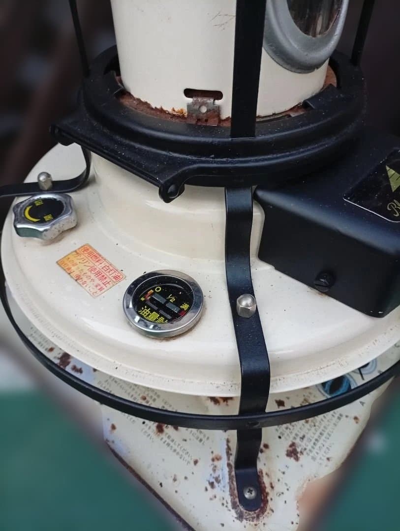 アラジンストーブ 純正品芯交換済 メンテナンス済です。耐熱塗装、取説付。