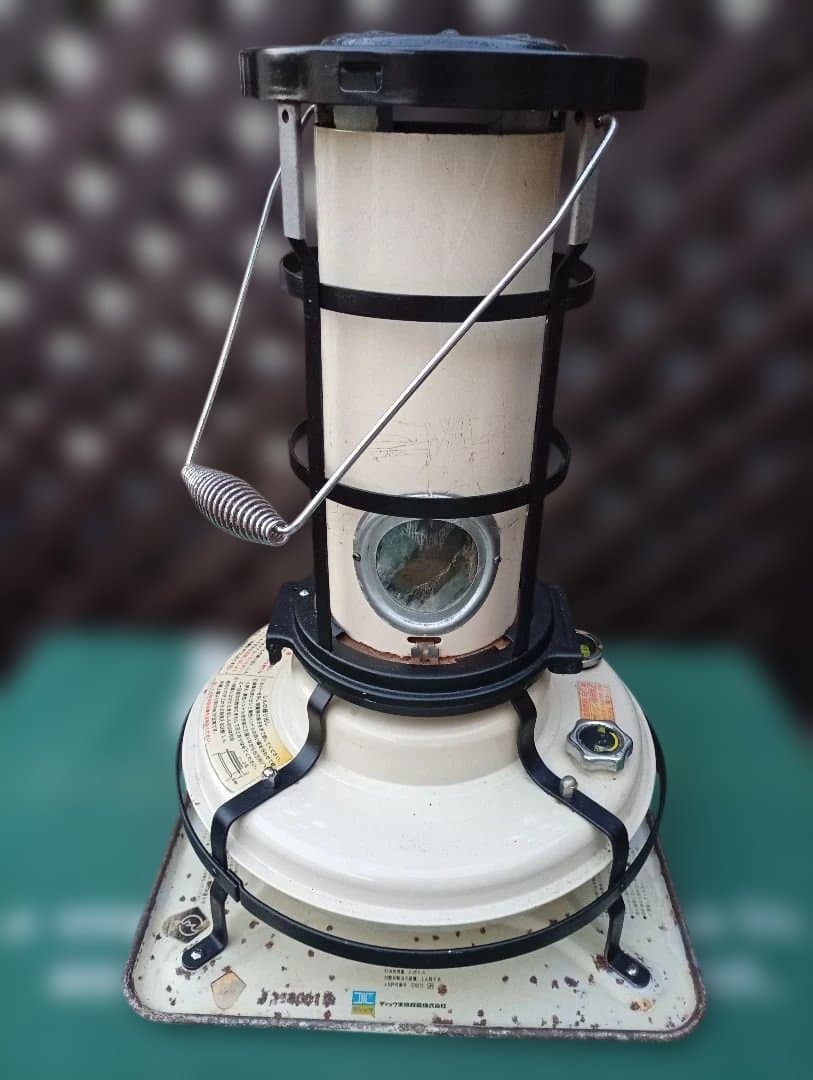 アラジンストーブ 純正品芯交換済 メンテナンス済です。耐熱塗装、取説付。