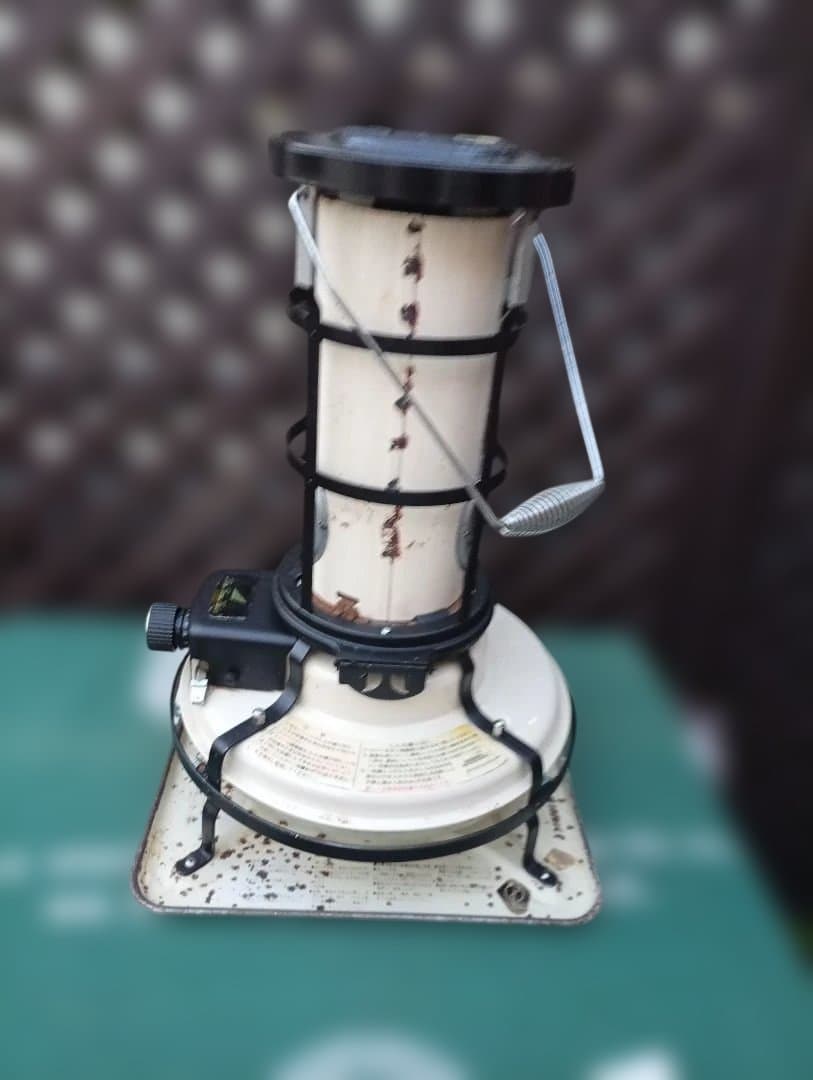 アラジンストーブ 純正品芯交換済 メンテナンス済です。耐熱塗装、取説付。