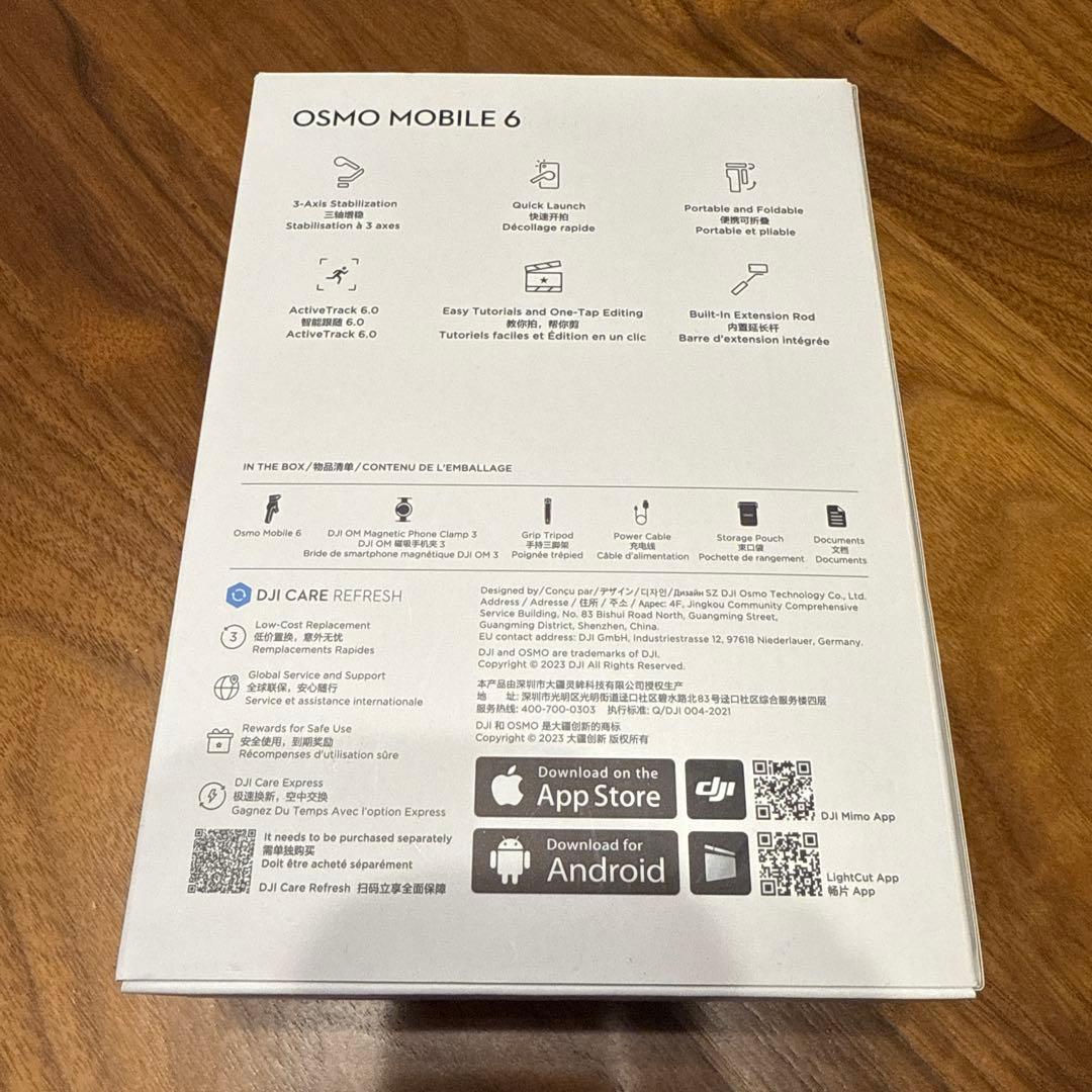 DJIOsmoMobile6スマートフォンスタビライザー＋ケース＋アクセサリー