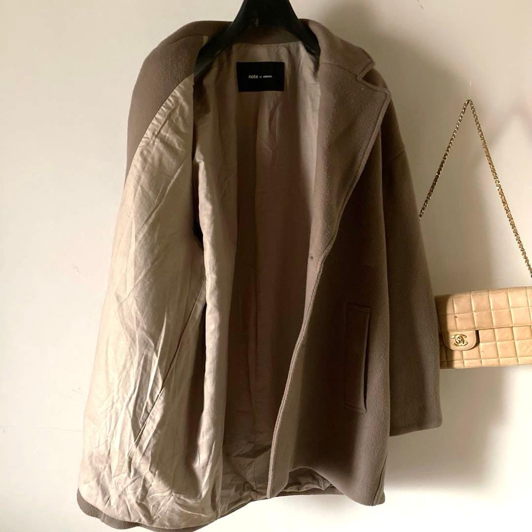 ノートエシロンス＊super120 メルトンウール ボリュームコート