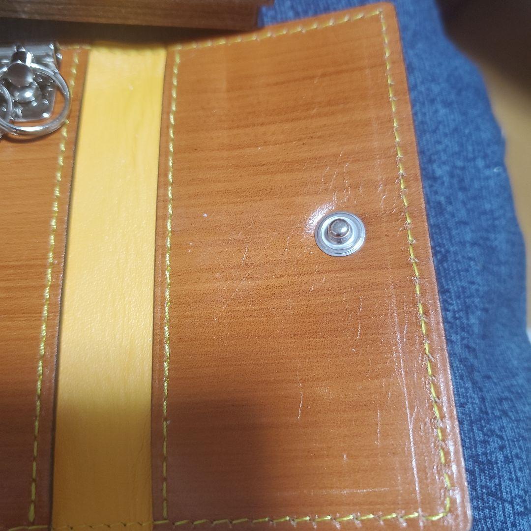 BROOKLYN MUSEUM レザーキーケース　柿渋染め