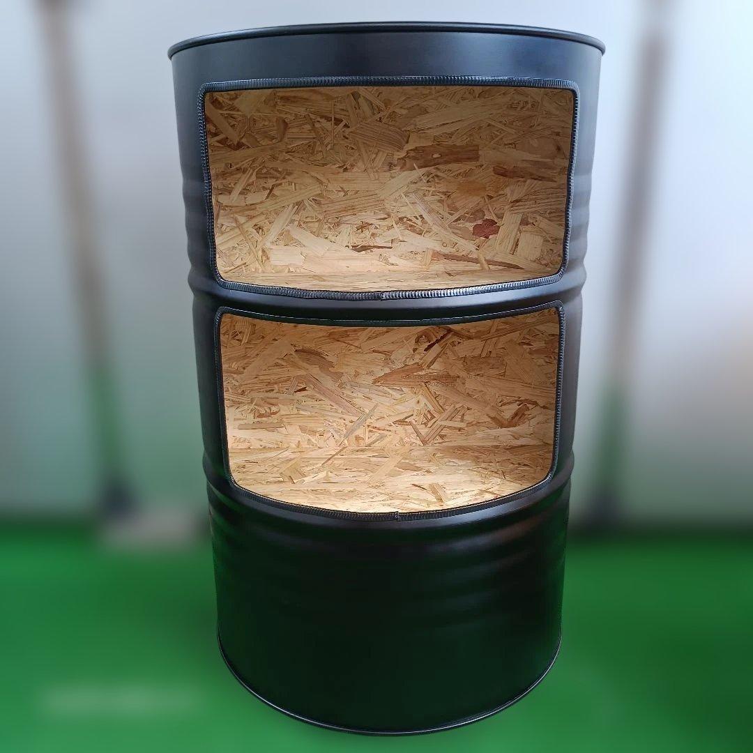 BoreCrew！ドラム缶 ボックス マッドブラック OSB合板