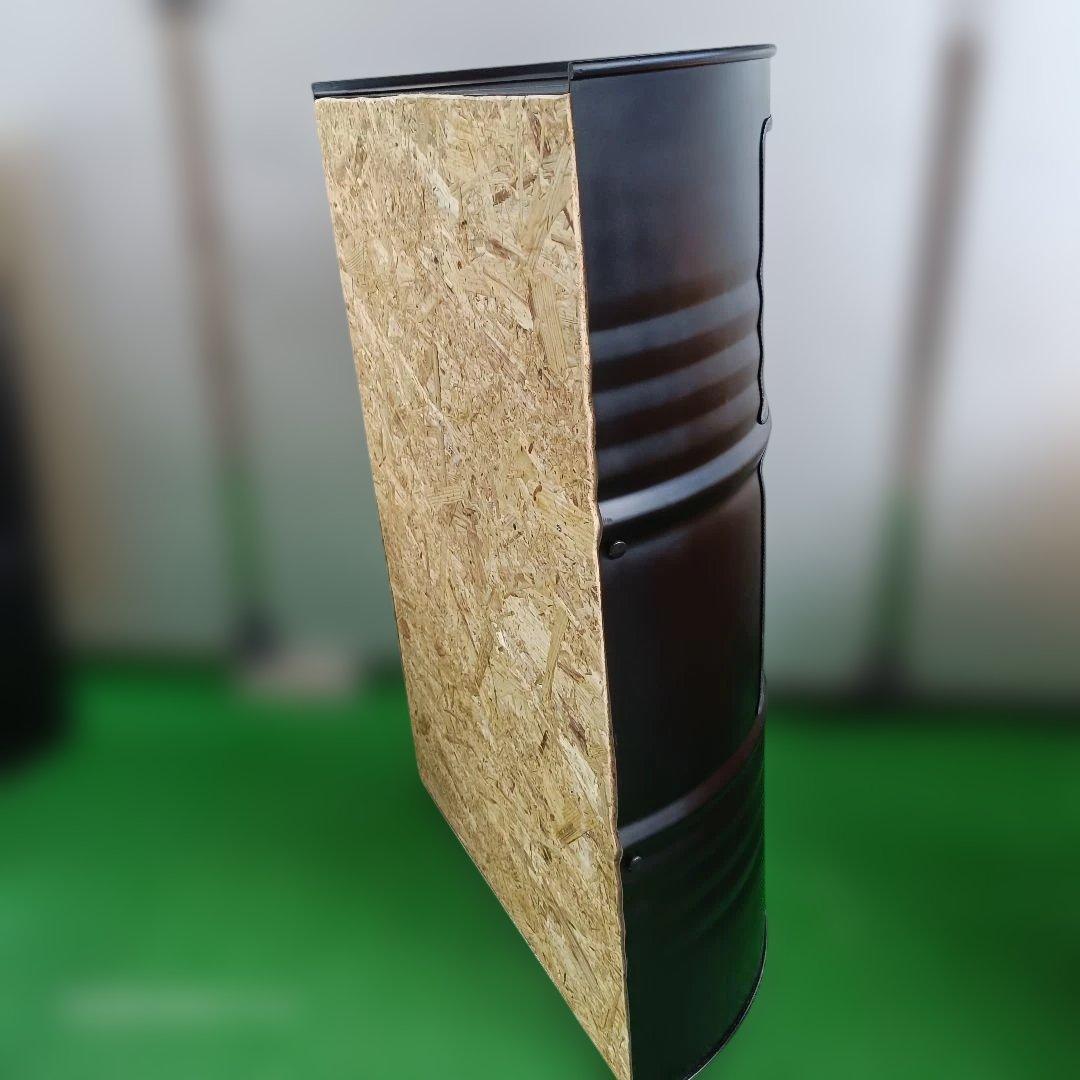 BoreCrew！ドラム缶 ボックス マッドブラック OSB合板