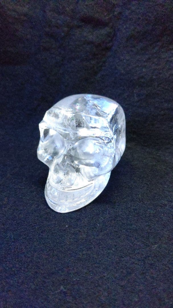 特大クリスタルスカル 水晶髑髏 天然石加工品 オーパーツ マヤ アステカ インカ