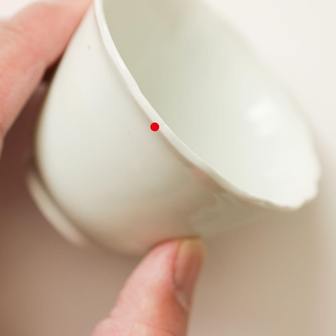 古伊万里　伊万里　江戸　白磁　向付　輪花　酒器