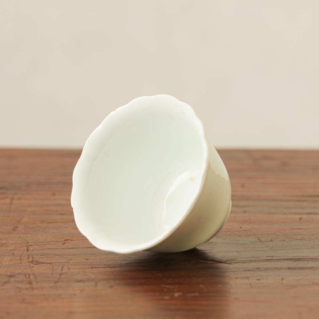 古伊万里　伊万里　江戸　白磁　向付　輪花　酒器