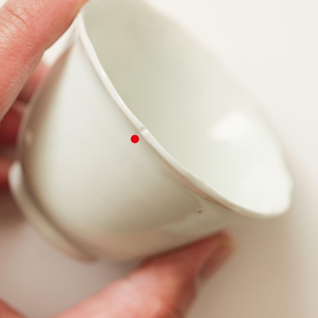 古伊万里　伊万里　江戸　白磁　向付　輪花　酒器