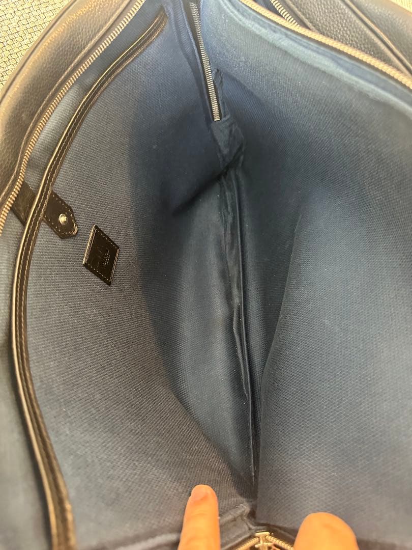 ダンヒル‼️ブリーフケース⭐️2WAY⭐️ブラック‼️定価300000円⭐️シボ革