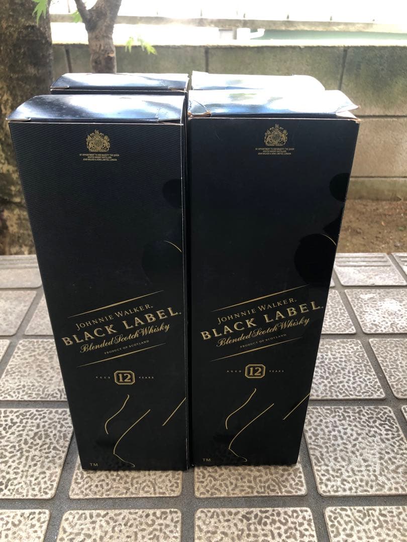 【最終価格】先代ジョニ黒　ジョニーウォーカー ブラックラベル12年 4本セット