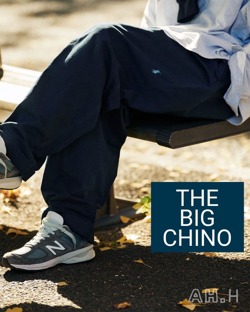 ラルフローレン ビームス別注 THE BIG CHINO ネイビー【膝上ポニー】