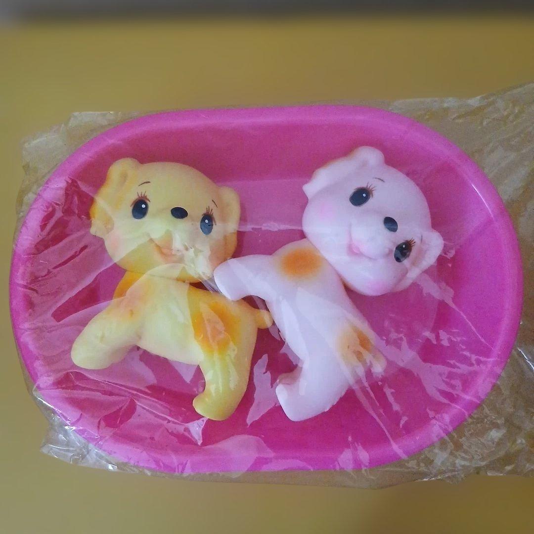 昭和レトロ　わんちゃん　ソフビ　トレー付き　新品未開封