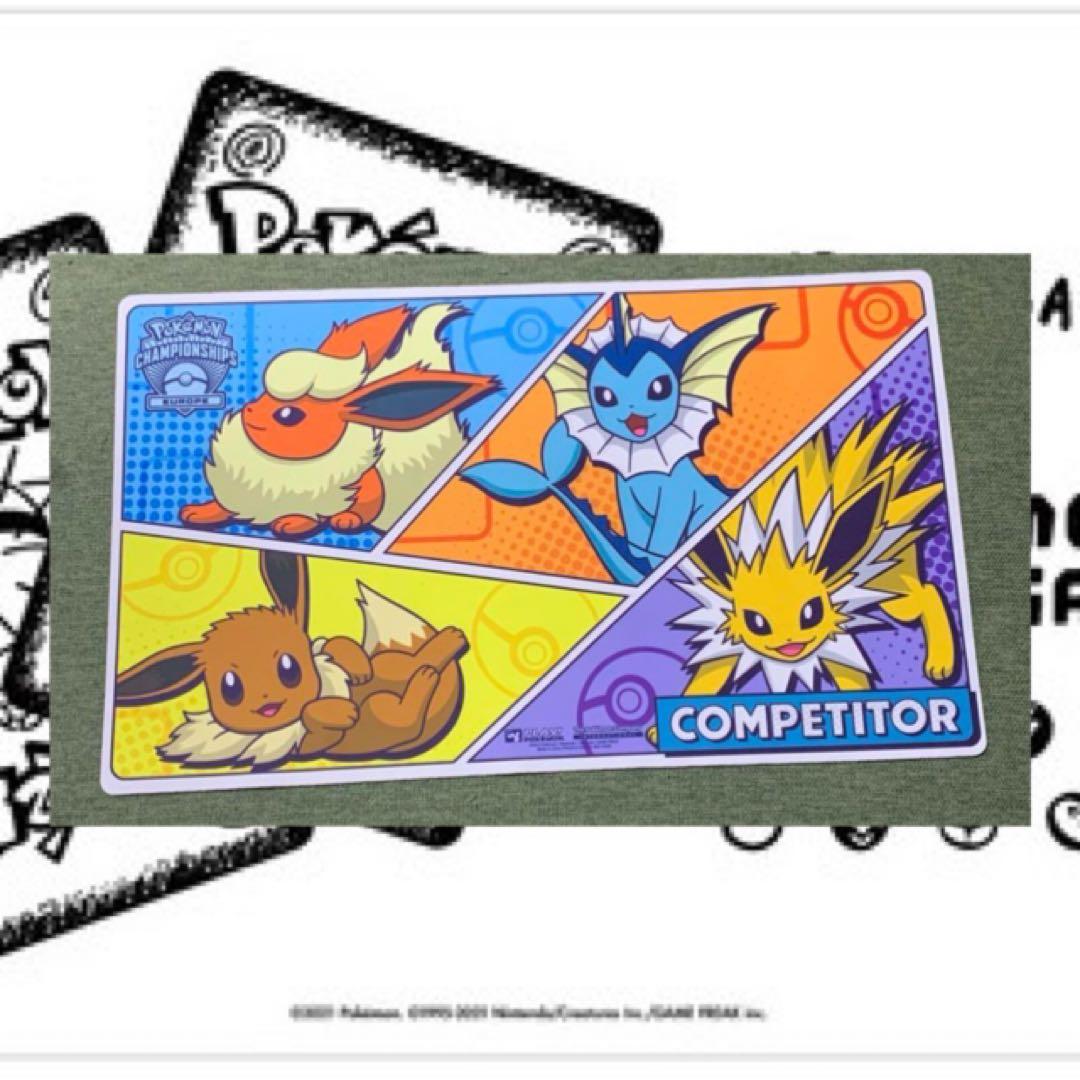 EUROPE イーブイ サンダース ブースター シャワーズ 海外 プレイマット