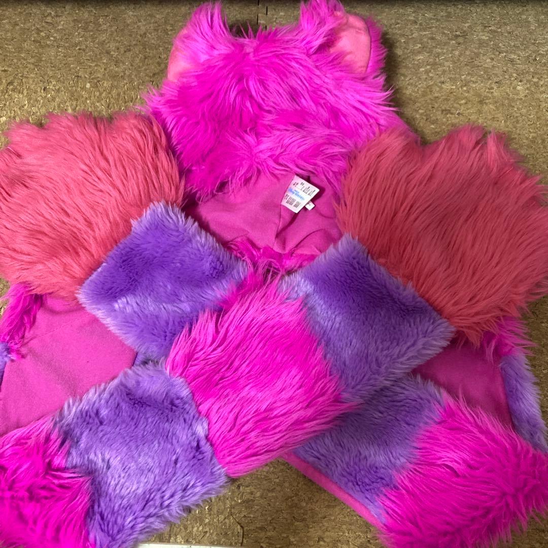 チェシャ猫　チシャ猫　マフラーキャップ　ファンキャップ　被り物