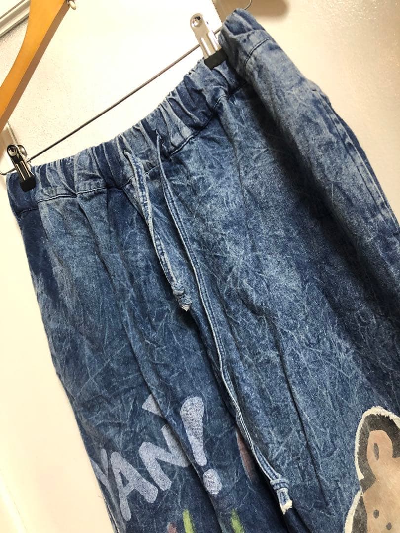 エルロデオ EL RODEO サルエルパンツ ジーンズ おしゃれ アニマル カバ